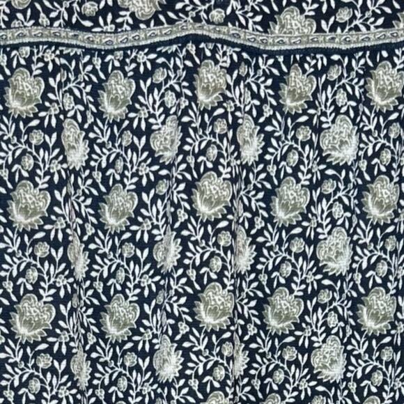 MAX STUDIO Couper Cut Sleeveless Dress Floral Print Blue Size Medium - Picture 5 of 10